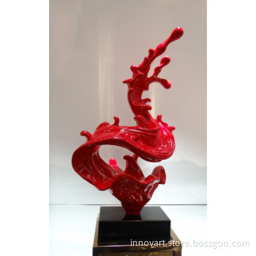 abstract polyresin sculpture art works